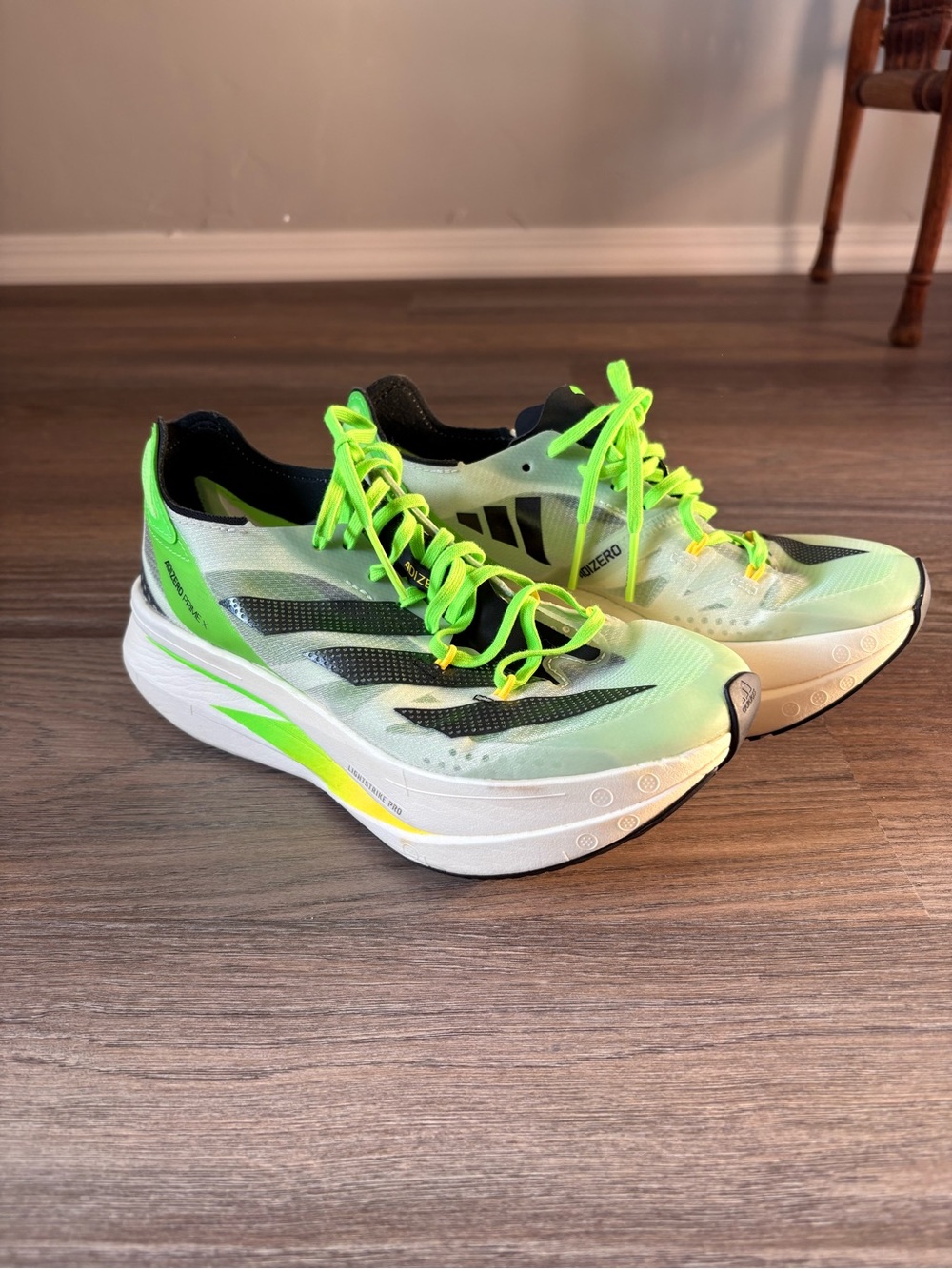 adidas Women’s Adizero Racing Shoes - Neon Yellow/Black